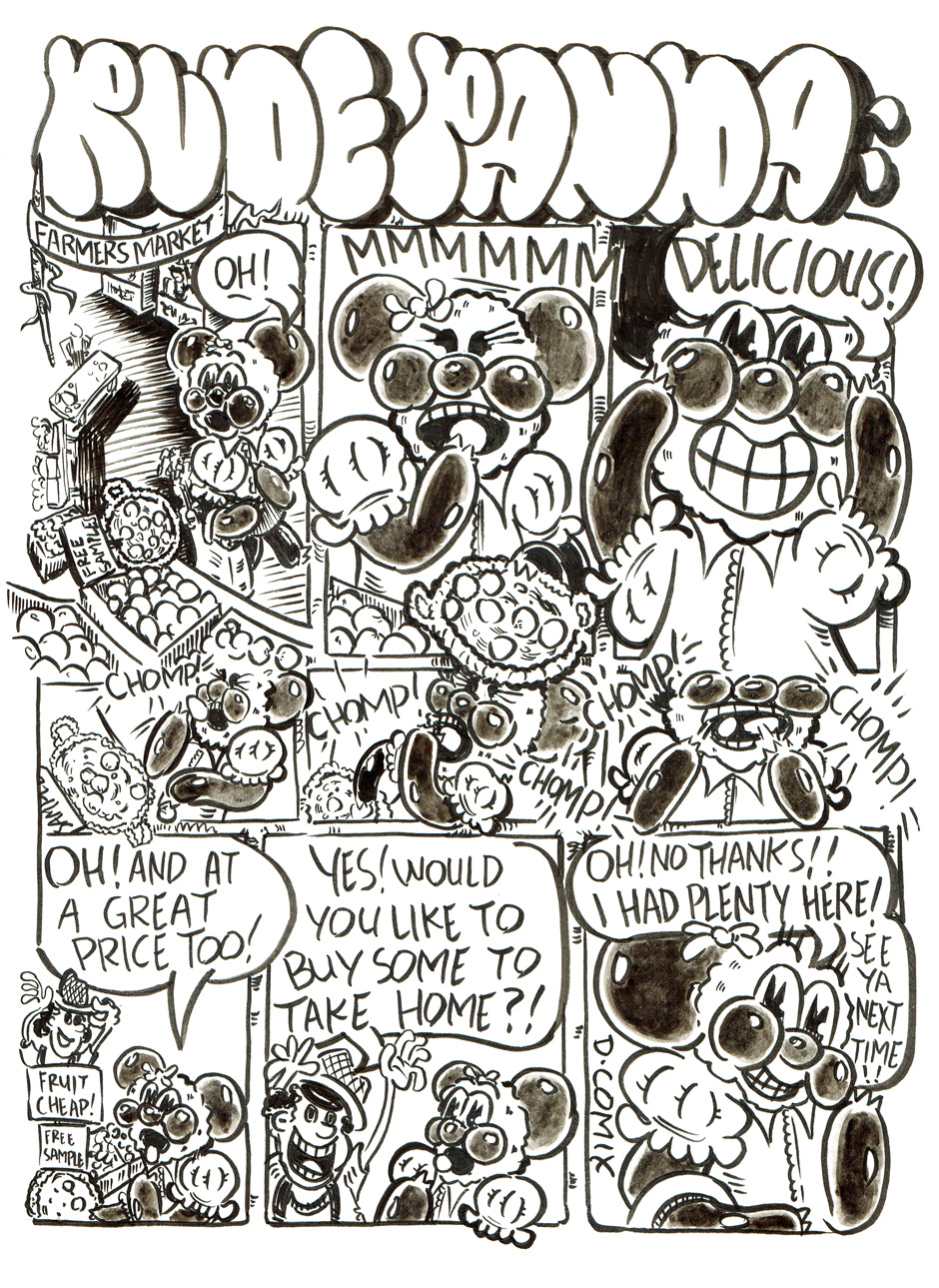 2 panel cartoon. 1st panel 