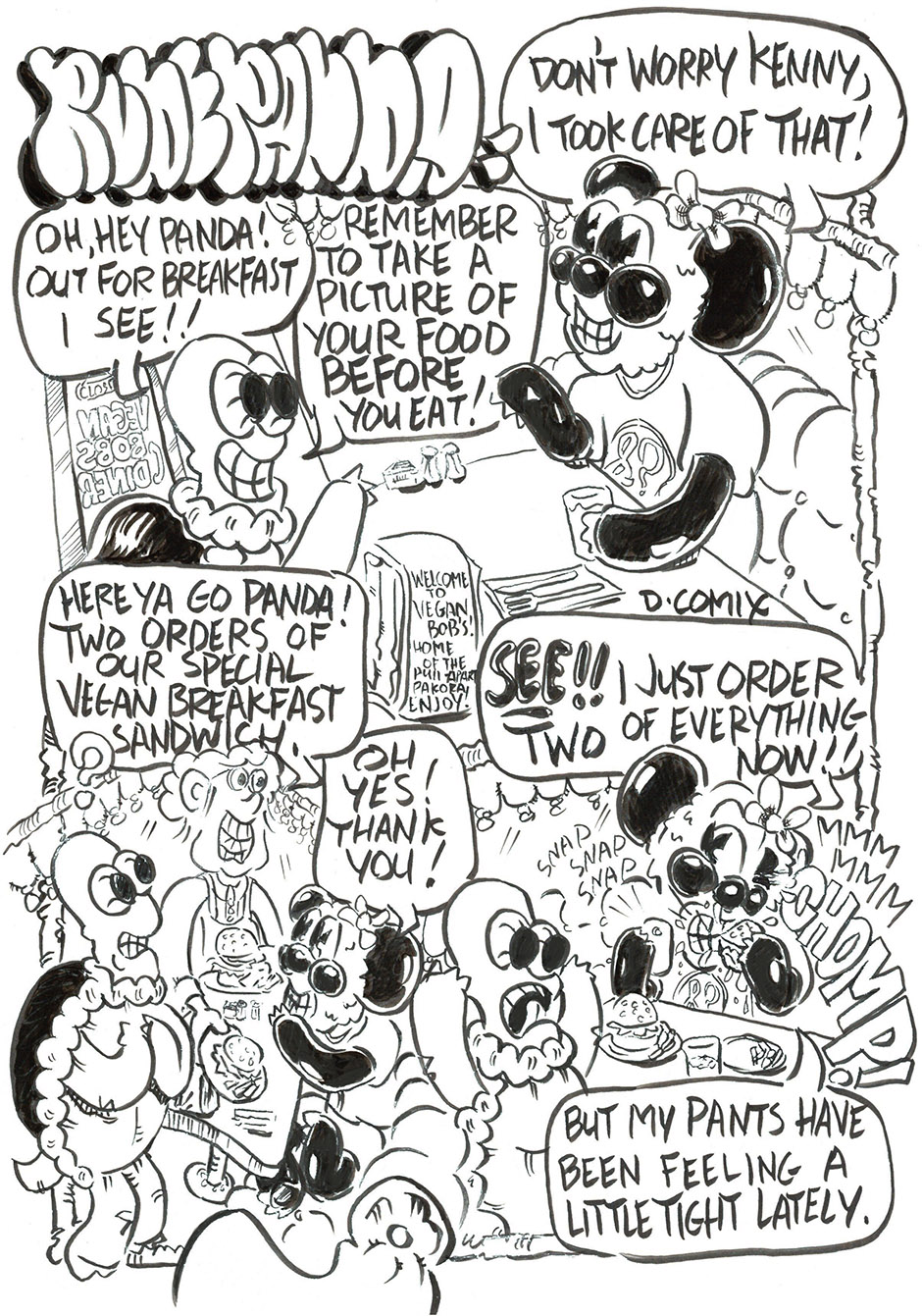 2 panel cartoon. 1st panel 